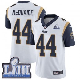 Los Angeles Rams #44 Jacob McQuaide White Super Bowl LIII Bound Youth Stitched NFL Vapor Untouchable Limited Jersey