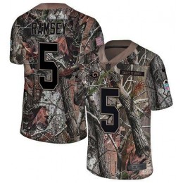 Rams #5 Jalen Ramsey Camo Youth Stitched NFL Limited Rush Realtree Jersey
