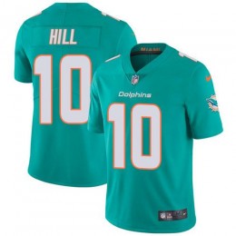 Dolphins #10 Tyreek Hill Aqua Green Team Color Youth Stitched NFL Vapor Untouchable Limited Jersey