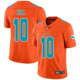 Dolphins #10 Tyreek Hill Orange Youth Stitched NFL Limited Inverted Legend Jersey