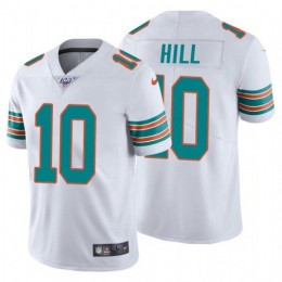 Dolphins #10 Tyreek Hill White Alternate Youth Stitched NFL 100th Season Vapor Untouchable Limited Jersey