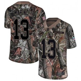 Dolphins #13 Dan Marino Camo Youth Stitched NFL Limited Rush Realtree Jersey