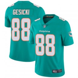 Dolphins #88 Mike Gesicki Aqua Green Team Color Youth Stitched NFL Vapor Untouchable Limited Jersey