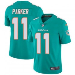 Miami Dolphins #11 DeVante Parker Aqua Green Team Color Youth Stitched NFL Vapor Untouchable Limited Jersey