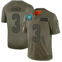 Miami Dolphins #3 Josh Rosen Camo Youth Stitched NFL Limited 2019 Salute to Service Jersey