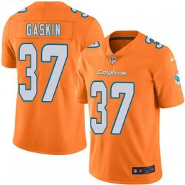 Miami Dolphins #37 Myles Gaskin Orange Green Youth Stitched NFL Limited Rush Jersey