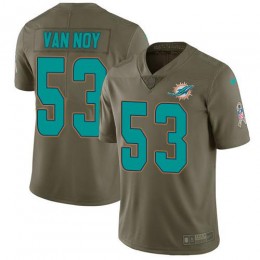 Miami Dolphins #53 Kyle Van Noy Olive Youth Stitched NFL Limited 2017 Salute To Service Jersey