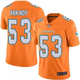 Miami Dolphins #53 Kyle Van Noy Orange Green Youth Stitched NFL Limited Rush Jersey