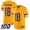Vikings #18 Justin Jefferson Gold Youth Stitched NFL Limited Inverted Legend 100th Season Jersey