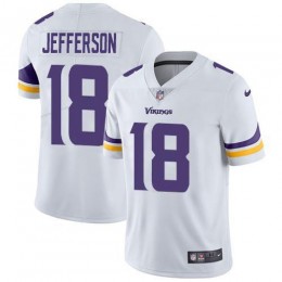 Vikings #18 Justin Jefferson White Youth Stitched NFL Vapor Untouchable Limited Jersey