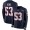 New England Patriots #53 Josh Uche Navy Blue Team Color Youth Stitched NFL Limited Therma Long Sleeve Jersey