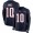 Patriots #10 Mac Jones Navy Blue Team Color Youth Stitched NFL Limited Therma Long Sleeve Jersey