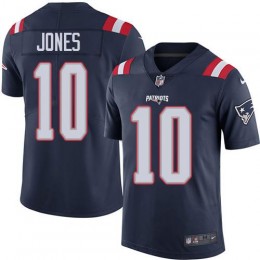 Patriots #10 Mac Jones Navy Blue Youth Stitched NFL Limited Rush Jersey