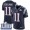 Patriots #11 Julian Edelman Navy Blue Team Color Super Bowl LIII Bound Youth Stitched NFL Vapor Untouchable Limited Jersey