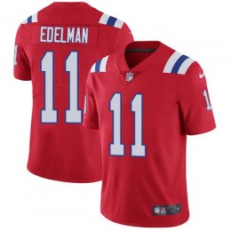 Patriots #11 Julian Edelman Red Alternate Youth Stitched NFL Vapor Untouchable Limited Jersey