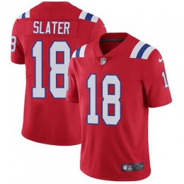 Patriots #18 Matt Slater Red Alternate Youth Stitched NFL Vapor Untouchable Limited Jersey