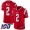 Patriots #2 Jalen Mills Red Youth Stitched NFL Limited Inverted Legend 100th Season Jersey