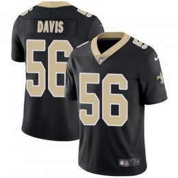 New Orleans Saints #56 DeMario Davis Black Team Color Youth Stitched NFL Vapor Untouchable Limited Jersey