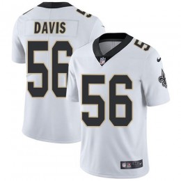 New Orleans Saints #56 DeMario Davis White Youth Stitched NFL Vapor Untouchable Limited Jersey