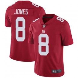 Giants #8 Daniel Jones Red Alternate Youth Stitched NFL Vapor Untouchable Limited Jersey