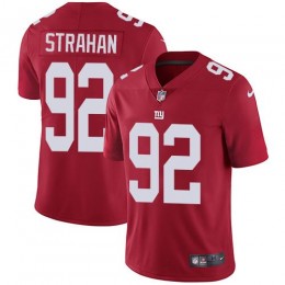 Giants #92 Michael Strahan Red Alternate Youth Stitched NFL Vapor Untouchable Limited Jersey