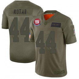 New York Giants #44 Doug Kotar Camo Youth Stitched NFL Limited 2019 Salute to Service Jersey