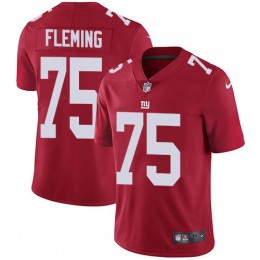 New York Giants #75 Cameron Fleming Red Alternate Youth Stitched NFL Vapor Untouchable Limited Jersey