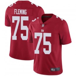 New York Giants #75 Cameron Fleming Red Youth Stitched NFL Limited Inverted Legend Jersey