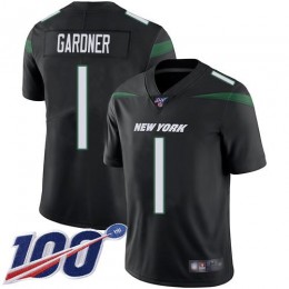Jets #1 Ahmad Sauce Gardner Black Alternate Youth Stitched NFL 100th Season Vapor Untouchable Limited Jersey