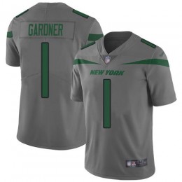 Jets #1 Ahmad Sauce Gardner Gray Youth Stitched NFL Limited Inverted Legend Jersey