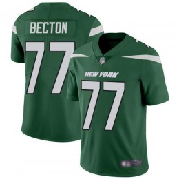 New York Jets #77 Mekhi Becton Green Team Color Youth Stitched NFL Vapor Untouchable Limited Jersey