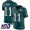 Eagles #11 A.J. Brown Green Team Color Super Bowl LVII Patch Youth Stitched NFL 100th Season Vapor Untouchable Limited Jersey
