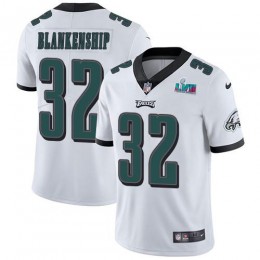 Eagles #32 Reed Blankenship White Super Bowl LVII Patch Youth Stitched NFL Vapor Untouchable Limited Jersey