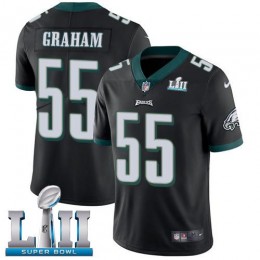 Eagles #55 Brandon Graham Black Alternate Super Bowl LII Youth Stitched NFL Vapor Untouchable Limited Jersey