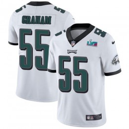 Eagles #55 Brandon Graham White Super Bowl LVII Patch Youth Stitched NFL Vapor Untouchable Limited Jersey
