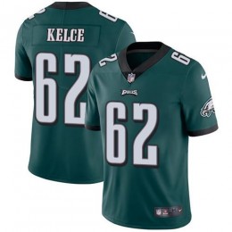 Eagles #62 Jason Kelce Midnight Green Team Color Youth Stitched NFL Vapor Untouchable Limited Jersey