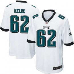 Eagles #62 Jason Kelce White Youth Stitched NFL New Elite Jersey