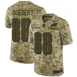 Eagles #88 Dallas Goedert Camo Youth Stitched NFL Limited 2018 Salute To Service Jersey
