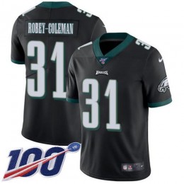 Philadelphia Eagles #31 Nickell Robey-Coleman Black Alternate Youth Stitched NFL 100th Season Vapor Untouchable Limited Jersey
