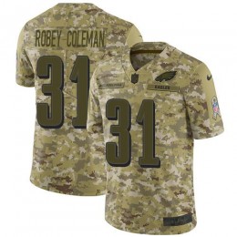 Philadelphia Eagles #31 Nickell Robey-Coleman Camo Youth Stitched NFL Limited 2018 Salute To Service Jersey