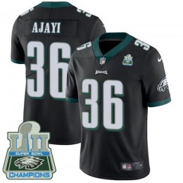 Philadelphia Eagles #36 Jay Ajayi Black Alternate Super Bowl LII Champions Youth Stitched NFL Vapor Untouchable Limited Jersey