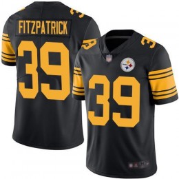 Steelers #39 Minkah Fitzpatrick Black Youth Stitched NFL Limited Rush Jersey