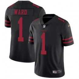49ers #1 Jimmie Ward Black Alternate Youth Stitched NFL Vapor Untouchable Limited Jersey