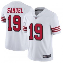 49ers #19 Deebo Samuel White Rush Youth Stitched NFL Vapor Untouchable Limited Jersey