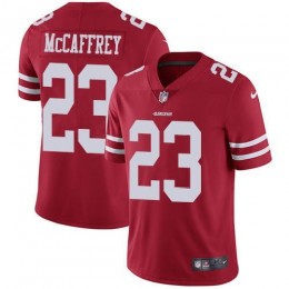 49ers #23 Christian McCaffrey Red Team Color Youth Stitched NFL Vapor Untouchable Limited Jersey