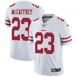 49ers #23 Christian McCaffrey White Youth Stitched NFL Vapor Untouchable Limited Jersey