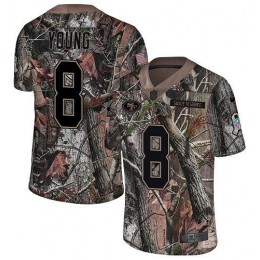 49ers #8 Steve Young Camo Youth Stitched NFL Limited Rush Realtree Jersey