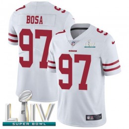 49ers #97 Nick Bosa White Super Bowl LIV 2020 Youth Stitched NFL Vapor Untouchable Limited Jersey