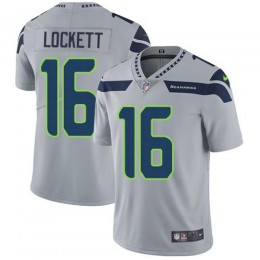 Seahawks #16 Tyler Lockett Grey Alternate Youth Stitched NFL Vapor Untouchable Limited Jersey