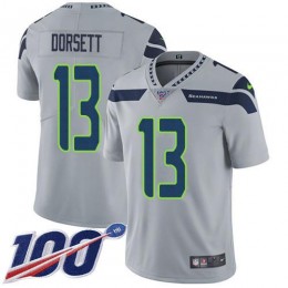 Seattle Seahawks #13 Phillip Dorsett Grey Alternate Youth Stitched NFL 100th Season Vapor Untouchable Limited Jersey